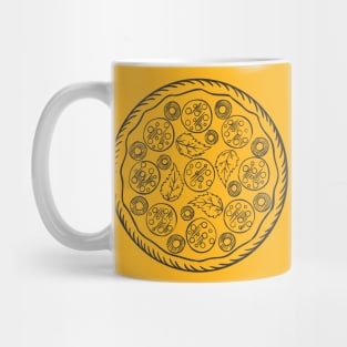 Fresh Italian Pizza Sketch Mug